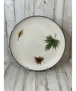 Vtg Harmony House Maple Leaf Meat Chop Round Platter Made in Japan Stone... - £21.28 GBP