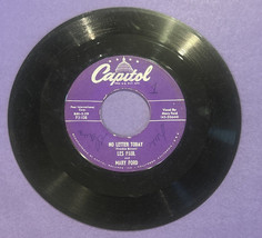 45 RPM Capitol Records  Les Paul and Mary Ford - Genuine Love / No Letter Today - £4.22 GBP