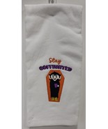 Halloween Theme Cotton &#39;&#39;Stay Coffinated&#39;&#39; Kitchen Towel White 16&quot;x 26&quot; - $346.06 MXN