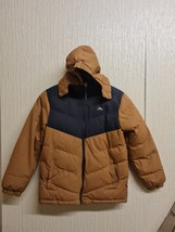 Kids TRESPASS TP50 - Black/brown Waterproof windproof Jacket - Size 9-10... - £18.07 GBP