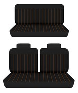 Fits 1971 Plymouth Scamp 2dr hardtop Front 50-50 top and Rear bench seat covers - $159.99