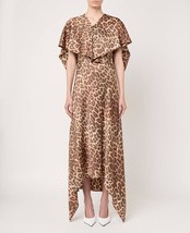 Stella Mccartney Leopard Print Midi Dress Multicolor Brown - $21,922.96 MXN