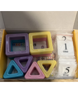 44Pcs Magnetic Blocks Basic Set Toddler Toy Ages 3+ Magnetic Tiles NEW - £17.89 GBP