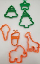 Vintage Wilton Plastic Holiday Cookie Cutter 7 Piece Set - £16.73 GBP