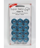 Super Bobs MasterPiece Cotton 80yd Prewound Bobbins 12ct Class 15 Gone F... - $23.02 CAD