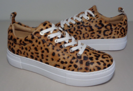 Jack Rogers Size 8 M PAIGE Leopard Fur Platform Sneakers New Women&#39;s Shoes - £115.73 GBP