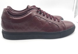 Paul Smith Sneakers Shoes Basso Bordo Geometric Logo Embossed Leather US... - £86.14 GBP