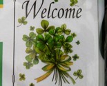 St.patrick s day shamrock welcome garden flag 0 thumb155 crop