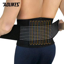 Adjustable Magnetic Therapy Back Waist Support Lumbar Belt Sports Brace ... - £19.13 GBP