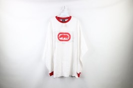 NOS Vintage 90s Ecko Mens 3XL Spell Out Baggy Fit Long Sleeve T-Shirt White USA - £71.18 GBP