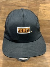 Vintage Yellow Brand Freight Trucking Company Mesh Trucker Snapback Hat Cap - $9.50
