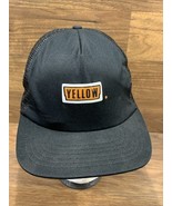 Vintage Yellow Brand Freight Trucking Company Mesh Trucker Snapback Hat Cap - $13.02 CAD