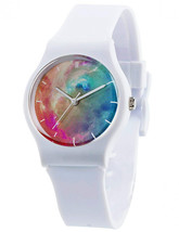 Tonnier Watches White Resin Super Soft Band Student for Teenagers Young ... - $49.99