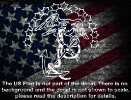 US Marine Corps 1804 Eagle Anchor and Stars Decal US Made US Seller EGA - $6.72+