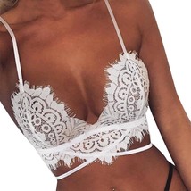 Women Lingerie Corset Lace Flowers Bralette Bralet Bra Tank Cami Crop Un... - $20.99