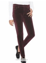 Well Worn Women&#39;s Size 6/28 High-Rise Luxe Velvet Tapered Pants - £14.85 GBP