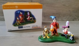 Dept 56 Halloween Walt Disney Showcase Happy Haunting Mickey Goofy Donald 2005   - £47.87 GBP