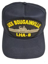 USS Bougainville LHA-8 Ship HAT - Navy Blue - Veteran Owned Business - $22.98