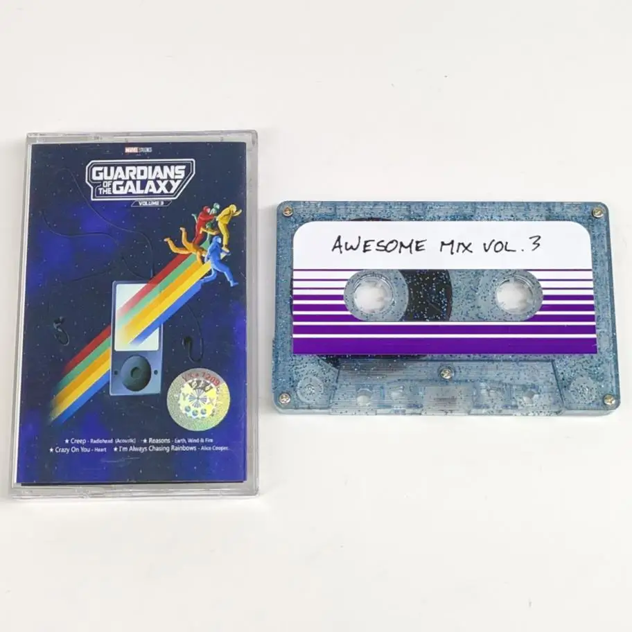 Limited Edition Avengers Guardians of the Galaxy 3 Music Tape Groot Star-Lord - £14.32 GBP