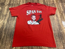 Denard Span “Span Fan” Men’s Red T-Shirt - Medium - Washington Nationals - £3.19 GBP