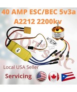 A2212 2200KV Motor | 40A ESC 4s ESC| DEANS - XT60 | rc airplane heli dro... - €15,35 EUR