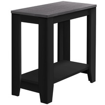 22" Black And Gray End Table With Shelf - $2,827.01 MXN