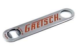 Gretsch Logo Beer Bottle Opener Brushed Aluminum for Bar - £13.33 GBP