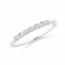 Authenticity Guarantee 
ANGARA Seven Stone Bar-Set Diamond Wedding Band in 14... - £533.18 GBP