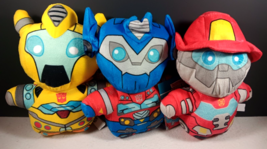 Transformers Set of 3 Rescue Bots Academy Optimus Prime Plush Toy Doll H... - £26.73 GBP