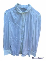 NEW! Vintage Amy Barr Women’s Button Down Dress Shirt Polyester Blouse￼ ... - $18.57