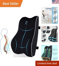 Adjustable Memory Foam Lumbar Support Cushion with 3D Mesh Cover for Com... - $38.00