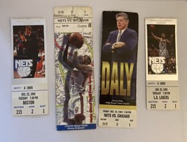 Lot Of 4 New Jersey Nets Basketball Ticket Stubs 1992 -1993 - £31.51 GBP