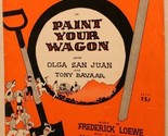 Vintage They Call The Wind Maria Sheet Music Paint Your Wagon 1951 - £4.74 GBP
