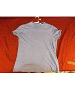 BANANA REPUBLIC LIGHT BLUE GRAY CASUAL SUMMER WOMENS SHORT SLEEVE BASIC ... - $290.81 MXN