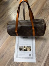 LOUIS VUITTON Papillon 30 M51385 Monogram Hand Bag Leather w/COA - $335.00