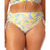 California Sunshine Cinched Swim Bikini Bottom High Waisted Paisley Colorful 3X - £6.13 GBP