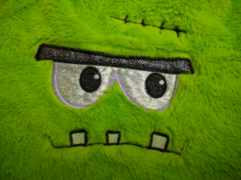 Frankenstein Halloween Monster Trick Or Treat Bag Emoji Face Furry Candy Sack 3+ - £7.92 GBP