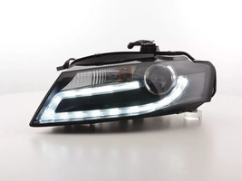 FK LED DRL Lightbar Halo Headlights Audi A4 B8 8K 08-11 black S4 LHD - £406.39 GBP