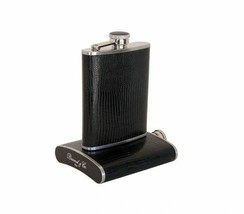 Bizard and Co. - The 6 oz Flask - Lizard Pattern Black - £114.02 GBP