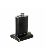 Bizard and Co. - The 6 oz Flask - Lizard Pattern Black - $145.00