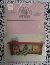 Trio Designs Wood Wall Shelf Instructions &amp; Pattern Treetop Village DIY 1992 - £6.64 GBP