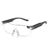 Ideas In Motion LED Magnifying Clear Glasses with Ultra Bright Light- Large - £12.30 GBP