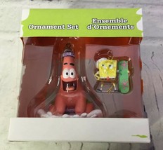 Nickelodeon Spongebob Squarepants Patrick Ensemble 2pc Ornament Set Christmas - £13.80 GBP