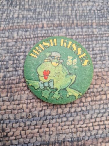 Vintage 1982 Hallmark “Irish Kisses 5 Cents” 2.25 Inch Button Pin - $9.00