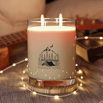 Scented Candle, 11oz Full Glass Jar, 65h Burn Time, 100% Soy Wax, Premium 360° P - £44.80 GBP