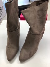Shoedazzle Women&#39;s Sandrine Pump Over Ankle Booties TaupeSize 10M - $13.41