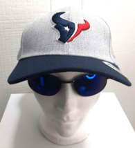Houstan Texans Grey/Blue Embroidered Nfl Ball Cap Osfm Hook & Loop STRAP-BACK - $11.87
