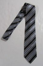 Donald J. Trump Signature Collection Necktie Neck Tie Black &amp; Blue Striped - $27.99