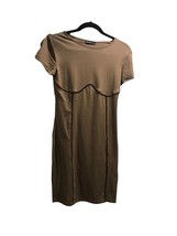 Women&#39;s Knit Tan Dress Size Large - $19.24 CAD