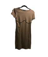 Women&#39;s Knit Tan Dress Size Large - $260.42 MXN